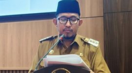 Penyampaian Bupati Sumenep Achmad Fauzi Wongsojudo saat rapat paripurna pengesahan tiga Raperda di Kantor DPRD Sumenep.