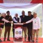 Gubernur Jawa Timur Khofifah Indar Parawansa bersama sejumlah pejabat melakukan ground breaking pembangunan Jalur Lingkar Kaldera Tengger (JLKT) di kawasan TNBTS, Kabupaten Probolinggo.