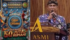 Ketua PBSI Kabupaten Sumenep, Mohamad Iksan, memberikan penjelasan terkait mekanisme drawing Turnamen Hardiknas Sumenep Cup 2026.