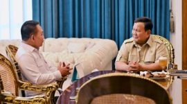 Presiden Prabowo Subianto menerima Penasihat Khusus Presiden Bidang Pertahanan di Istana Merdeka, Jakarta.