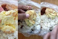 Makanan program makan gratis yang diduga tidak layak konsumsi diterima siswa SDN Karanganyar, Kecamatan Kalianget.