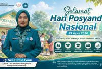 Ketua Tim Pembina Posyandu Kabupaten Sumenep, Nia Kurnia Fauzi.