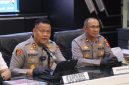 Kapolres Subang AKBP Dony Eko Wicaksono saat konferensi pers pengungkapan kasus penipuan proyek fiktif yang melibatkan oknum PNS Kesbangpol Subang, Selasa (5/5/2026).
