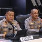 Kapolres Subang AKBP Dony Eko Wicaksono saat konferensi pers pengungkapan kasus penipuan proyek fiktif yang melibatkan oknum PNS Kesbangpol Subang, Selasa (5/5/2026).