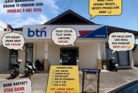 Kantor BTN Cabang Pembantu Sumenep. Pihak BTN akhirnya memberikan jawaban resmi atas surat wawancara yang dilayangkan sejak 19 Februari 2026 dan baru direspons pada 8 Mei 2026.