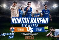Banner ajakan nonton bareng.
