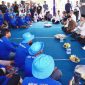 Menko Bidang Pangan Zulkifli Hasan saat menghadiri Rembuk Tani bersama ratusan petani di Desa Karangbendo, Kecamatan Blimbingsari, Banyuwangi, Kamis (14/5/2026).