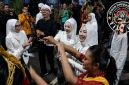 Sejumlah pejabat Pemerintah Kabupaten Purwakarta saat menghadiri sebuah acara yang belakangan menjadi sorotan publik setelah video suasana hiburan tersebar di media sosial.