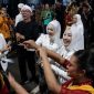 Sejumlah pejabat Pemerintah Kabupaten Purwakarta saat menghadiri sebuah acara yang belakangan menjadi sorotan publik setelah video suasana hiburan tersebar di media sosial.
