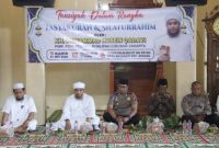 Kapolres Sumenep AKBP Anang Hardiyanto, S.I.K., menghadiri kegiatan tausiyah tasyakuran dan silaturahmi bersama Syeh KH Muhammad Husein Qadavi di Masjid Al Masturiyah, Desa Matanair, Kecamatan Rubaru, Kamis (21/5/2026).