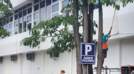 Proyek rehabilitasi Gedung Mal Pelayanan Publik (MPP) Bale Madukara Purwakarta.