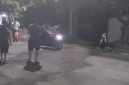 Kondisi jalan di depan SPBU Desa Pakandangan Tengah, Kecamatan Bluto, yang diduga menyebabkan sejumlah pengendara motor mengalami kecelakaan.