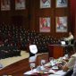 Presiden RI Prabowo Subianto saat memberikan taklimat kepada peserta Presidential Future Leaders Program (PFLP) 2026 di Hambalang, Kabupaten Bogor, Jawa Barat, Minggu (24/05/2026).