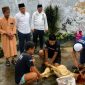 Kepala Rutan Kelas IIB Sumenep Aditya Wahyu Rahmadani meninjau langsung proses penyembelihan hewan kurban di lingkungan Rutan Sumenep, Rabu (27/05/2026).