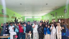 KOPRI PC PMII Sumenep saat menggelar sosialisasi pencegahan kekerasan terhadap perempuan dan anak di Aula MA Raudlah Najiyah Lengkong, Bragung, Rabu (13/5/2026).
