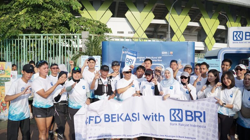 Car Free Day (CFD) bareng BRImo yang diadakan oleh BRI Kantor Cabang (KC) Bekasi Siliwangi.