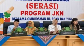 RSUD dr. H. Moh. Anwar Sumenep bersama perwakilan BPKN, YLKI, Ombudsman RI, dan BPJS Kesehatan saat kegiatan Sinergi dan Kolaborasi (Serasi) di RSUD dr. Moh. Anwar Sumenep.