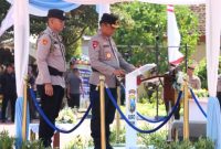 Kapolda Jawa Timur Irjen Pol. Drs. Nanang Avianto, M.Si. meresmikan perubahan status Polres Sumenep menjadi Polresta Sumenep sekaligus melantik Kombes Pol. Ariek Indra Sentanu, S.H., S.I.K., M.H. sebagai Kapolresta Sumenep pertama, Rabu (15/7/2026).