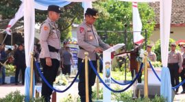 Kapolda Jawa Timur Irjen Pol. Drs. Nanang Avianto, M.Si. meresmikan perubahan status Polres Sumenep menjadi Polresta Sumenep sekaligus melantik Kombes Pol. Ariek Indra Sentanu, S.H., S.I.K., M.H. sebagai Kapolresta Sumenep pertama, Rabu (15/7/2026).