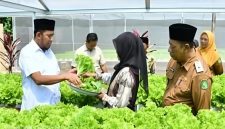 Bupati didampingi Kepala Dinas Ketahanan Pangan dan Pertanian (DKPP) Kabupaten Sumenep, Chainur Rasyid.