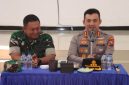 Kapolresta Sumenep Kombes Pol. Ariek Indra Sentanu, S.H., S.I.K., M.H., bersama Dandim 0827/Sumenep.