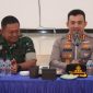 Kapolresta Sumenep Kombes Pol. Ariek Indra Sentanu, S.H., S.I.K., M.H., bersama Dandim 0827/Sumenep.