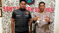 Barang bukti yang ditunjukkan  Sapeken, Polresta Sumenep.