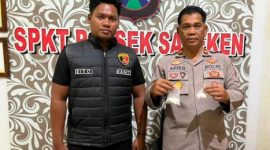 Barang bukti yang ditunjukkan  Sapeken, Polresta Sumenep.