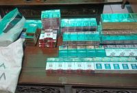 Puluhan Slop Rokok dan Sejumlah Barang Bukti.