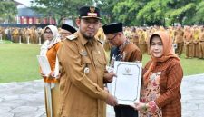 Bupati Sumenep, Achmad Fauzi Wongsojudo, di Apel Peringatan Hari Koperasi ke-79 Kabupaten Sumenep Tahun 2026.
