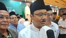 Ketua Panitia OC Muktamar Ke-35 NU H Saifullah Yusuf usai Rapat Gabungan Syuriyah-Tanfidziyah di Gedung PBNU, Jalan Kramat Raya 164, Jakarta, Selasa (7/7/2026). (Foto: NU Online/Haekal)