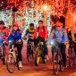 Wali Kota Probolinggo dr. Aminuddin bersama Wakil Wali Kota Ina Dwi Lestari dan ratusan pesepeda mengikuti kegiatan night ride menuju Bee Jay Bakau Resort (BJBR), Kamis (13/8/2026).