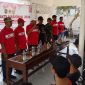 Sejumlah peserta dan unsur TNI mengikuti pembukaan Kerja Bakti Nasional 2026 yang digelar DPD LDII Sumenep dalam rangka memperingati HUT ke-81 Kemerdekaan RI di Desa Paberasan, Kecamatan Kota Sumenep, Sabtu (29/8/2026).
