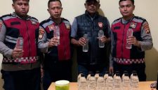 Barang bukti yang berhasil diamankan oleh polisi.
