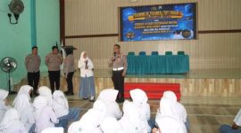 Polresta Sumenep melakukan kegiatan Sosialisasi Edukasi Paham AI di MAN Sumenep, Desa Pamolokan, Kecamatan Kota Sumenep, Selasa (18/8/2026).