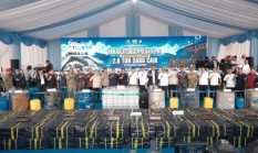 Operasi Gabungan Gagalkan Penyelundupan 2,6 Ton Sabu Cair dan 1,57 Juta Rokok Ilegal di Kepri