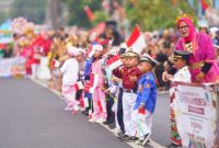 Pawai Budaya PAUD dalam rangka memeriahkan HUT ke-81 Kemerdekaan Republik Indonesia, Sabtu (22/8/2026).