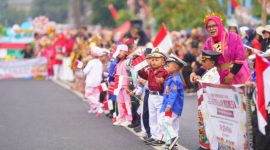 Pawai Budaya PAUD dalam rangka memeriahkan HUT ke-81 Kemerdekaan Republik Indonesia, Sabtu (22/8/2026).