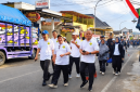 Wabup Sumenep bersama Dirut BPRS Bhakti Sumekar dan jajaran direksi di kegiatan JJS.