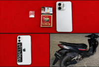 Barang bukti yang berhasil diamankan oleh petugas.