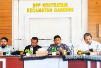 DKPP Kabupaten Sumenep menggelar sosialisasi pengawasan pelaksanaan Program Pembangunan Sektor Pertanian 2026 di BPP Kostratani Kecamatan Ganding sebagai upaya memperkuat transparansi, akuntabilitas, dan efektivitas program pertanian.