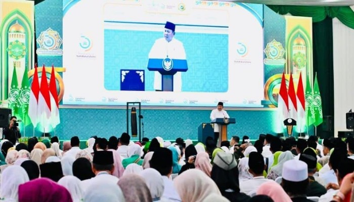Presiden Prabowo Subianto secara resmi menutup Muktamar ke-35 Nahdlatul Ulama (NU) yang digelar di Pondok Pesantren Bahrul Ulum Tambakberas, Kabupaten Jombang, Provinsi Jawa Timur, pada Senin, 31 Agustus 2026. Foto: BPMI Setpres/Laily Rachev