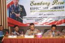 Sambung Roso bersama Forum Koordinasi Pimpinan Kecamatan (Forkopimcam), tokoh agama, tokoh masyarakat, dan 11 kepala desa se-Kecamatan Rubaru, Senin (31/8/2026) malam.