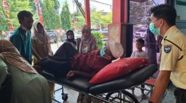 Moh. Suri (Korban) saat menjalani perawatan di RSD dr. H. Moh. Anwar Sumenep. 