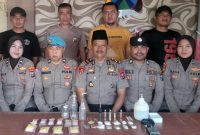 Barang bukti puluhan paket sabu dengan total berat kotor mencapai sekitar 48,58 gram.