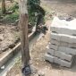 Proyek pembangunan drainase di Kampung Bojong Lodaya 2, Kelurahan Nagri Tengah, Kabupaten Purwakarta.