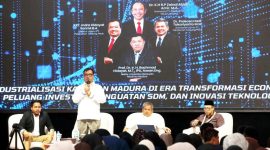 Stadium General bertema “Industrialisasi Kawasan Madura di Era Transformasi Ekonomi: Peluang Investasi, Penguatan SDM, dan Inovasi Teknologi” yang digelar di Aula Pesantren Lantai 3, Gedung Campaka, UNIBA Madura, Senin (14/9/2026).