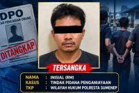 Seorang pria yang masuk DPO dalam perkara dugaan penganiayaan.