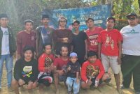 Kader GP Ansor di Kecamatan Lenteng usai mengikuti turnamen bola tangkap atau Balbudih.
