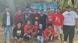 Kader GP Ansor di Kecamatan Lenteng usai mengikuti turnamen bola tangkap atau Balbudih.